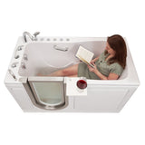 Ella Ultimate 30x60 Acrylic Air & Hydro Massage + Independent Foot Massage Walk-In-tub, 5 Piece Fast Fill Faucet, Dual Drain
