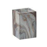 Elle Décor Square Tumbler in Agate - Grey - 2.64" x 2.52" x 4.37"
