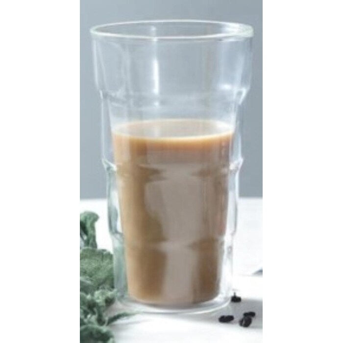 Elle Decor Double Wall Insulated Glass Tumbler Set of 2 - 14oz