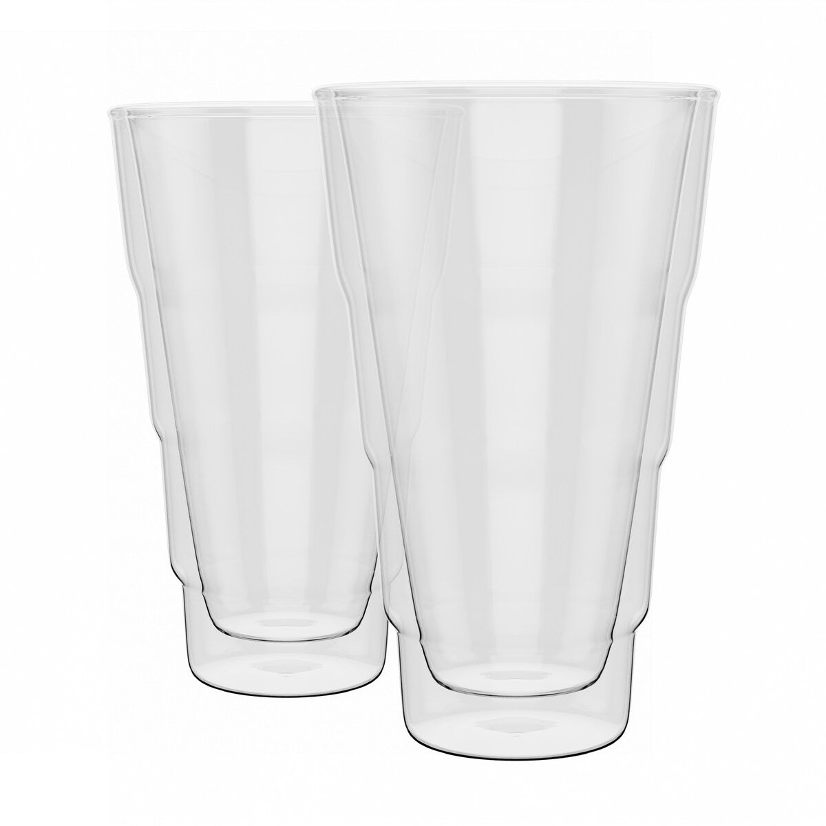 Elle Decor Double Wall Insulated Glass Tumbler Set of 2 - 14oz