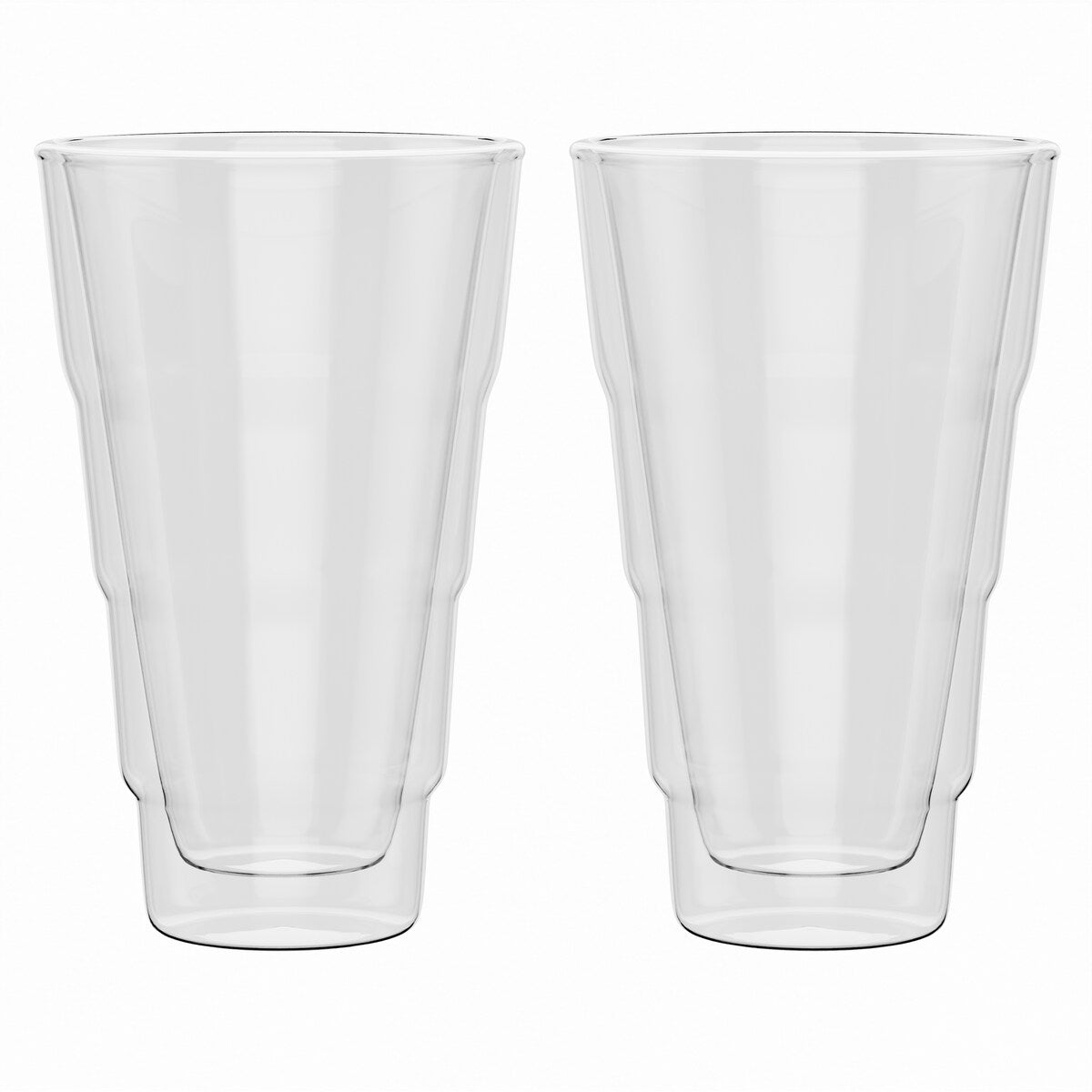 Elle Decor Double Wall Insulated Glass Tumbler Set of 2 - 14oz