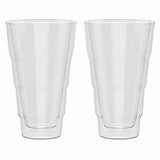 Elle Decor Double Wall Insulated Glass Tumbler Set of 2 - 14oz