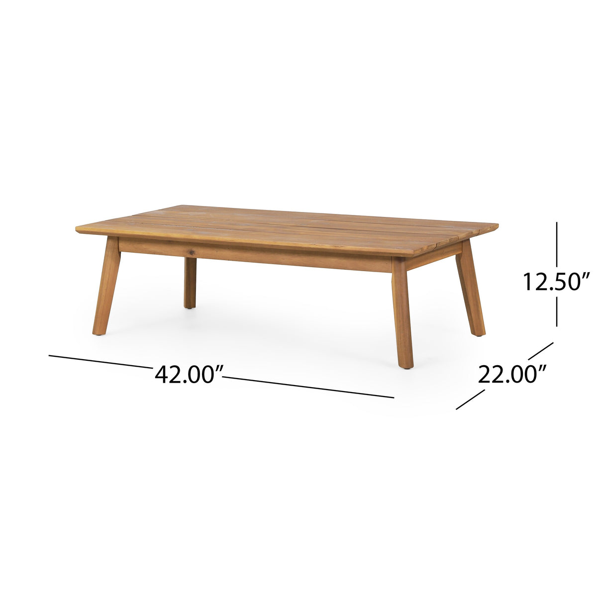 Ellendale Outdoor Acacia Wood Outdoor 4 Seater Chat Set with Cushion by Christopher Knight Home
