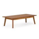 Ellendale Outdoor Acacia Wood Outdoor Loveseat and Coffee Table Set by Christopher Knight Home
