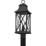 Ellerbee Outdoor Post Lantern - Mottled Black