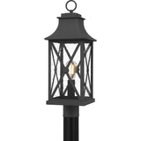 Ellerbee Outdoor Post Lantern - Mottled Black
