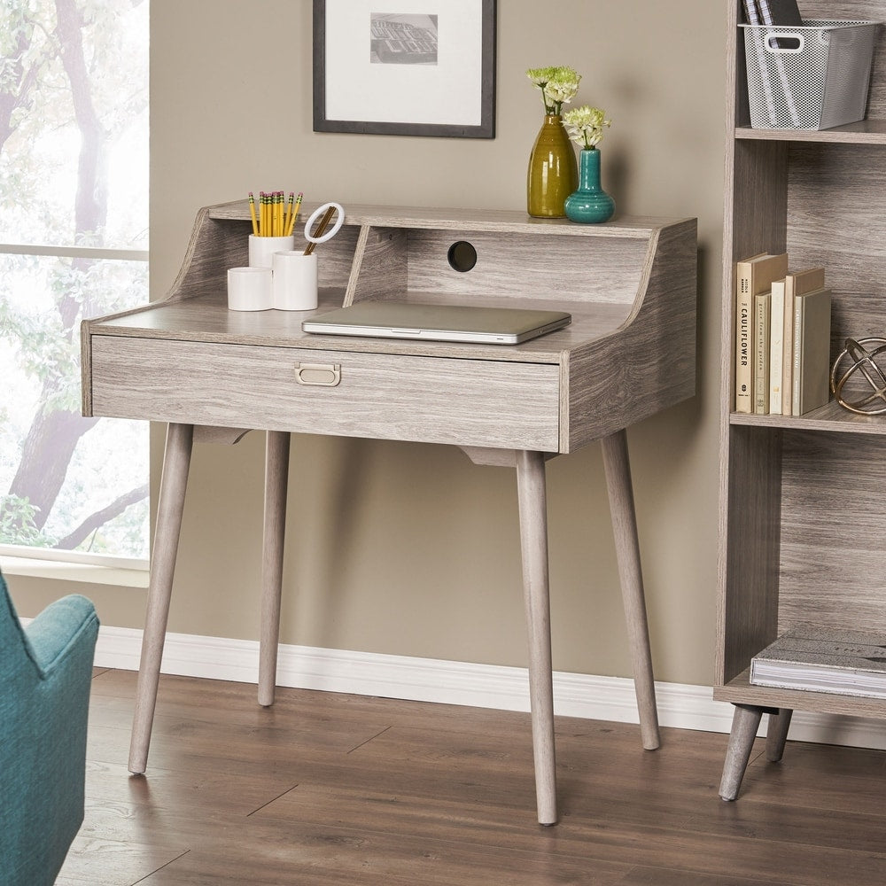 Ellison Mid Century Modern Wood Office Desk by Christopher Knight Home