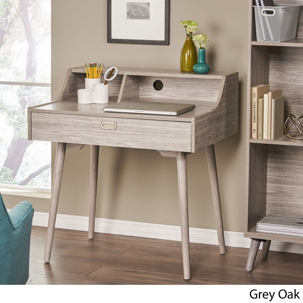 Ellison Mid Century Modern Wood Office Desk by Christopher Knight Home
