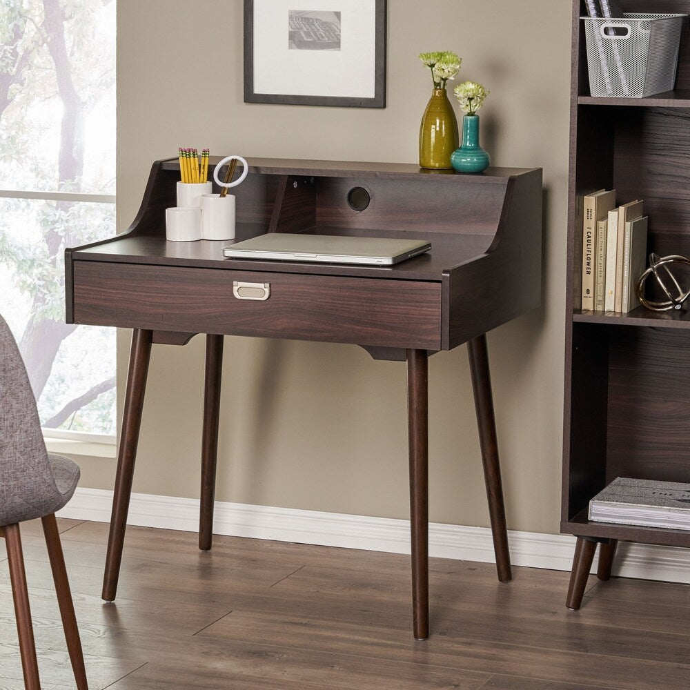 Ellison Mid Century Modern Wood Office Desk by Christopher Knight Home