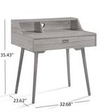 Ellison Mid Century Modern Wood Office Desk by Christopher Knight Home