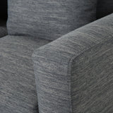 Elliston Fabric Contemporary 3-seater Sofa with Accent Pillows by Christopher Knight Home