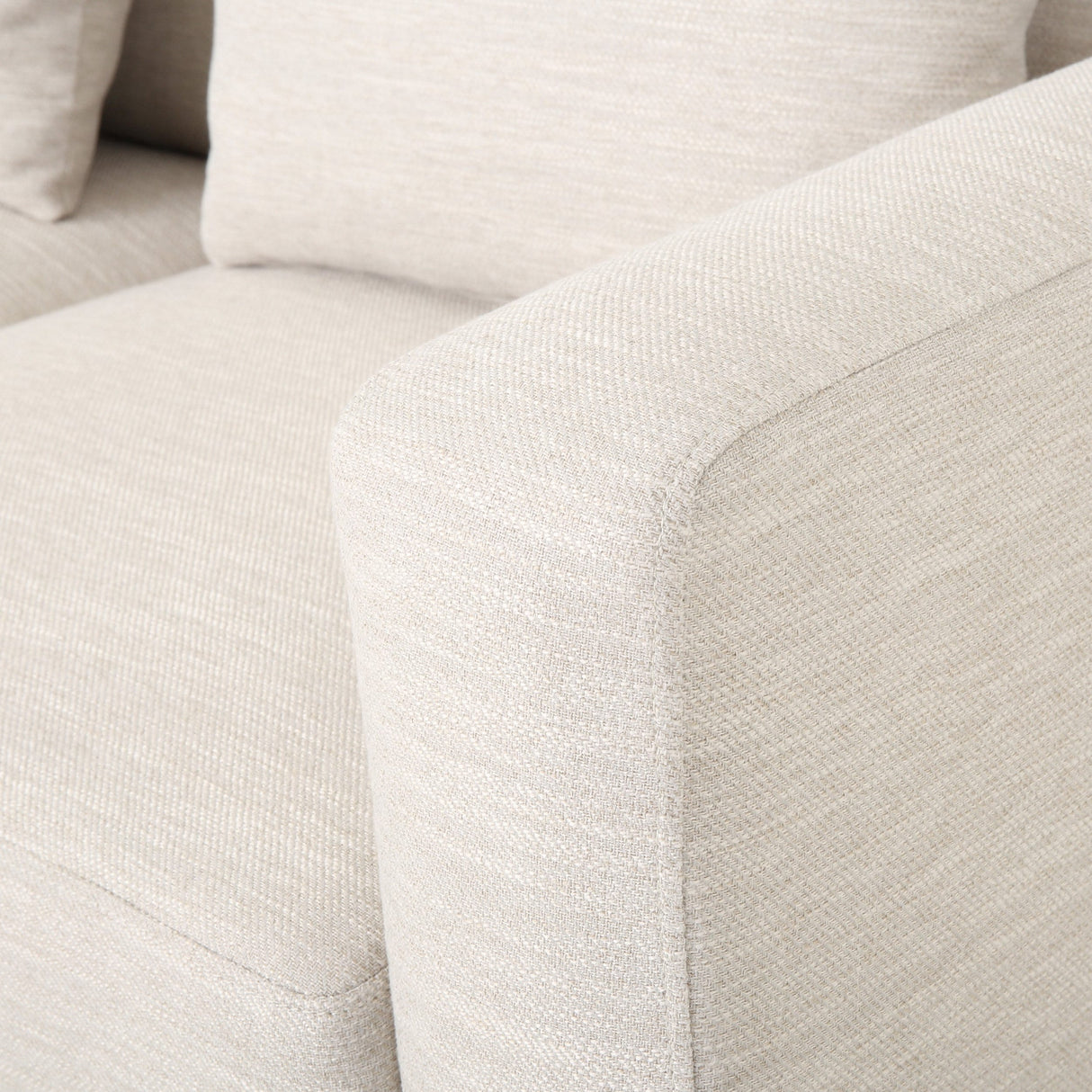 Elliston Fabric Contemporary 3-seater Sofa with Accent Pillows by Christopher Knight Home