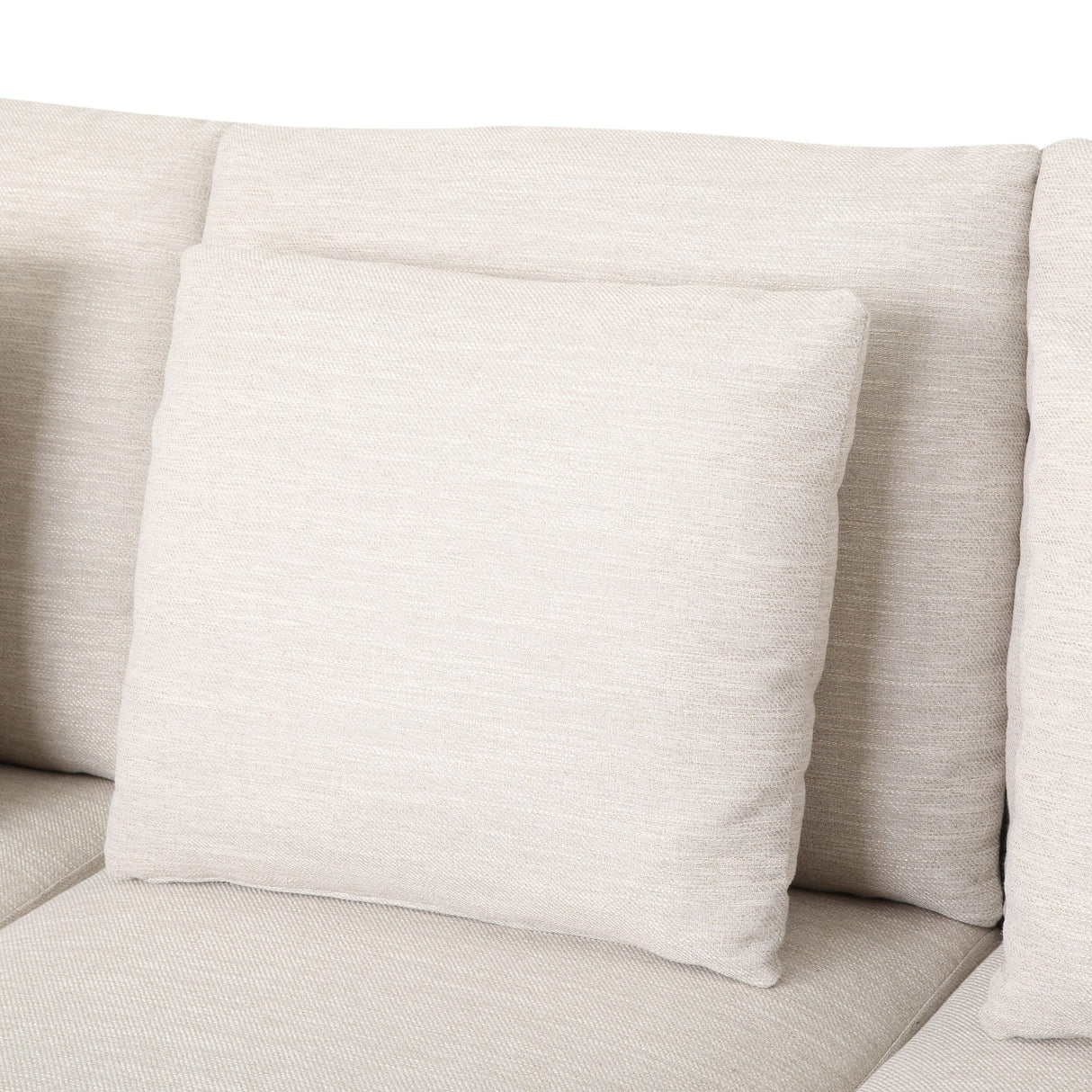 Elliston Fabric Contemporary 3-seater Sofa with Accent Pillows by Christopher Knight Home