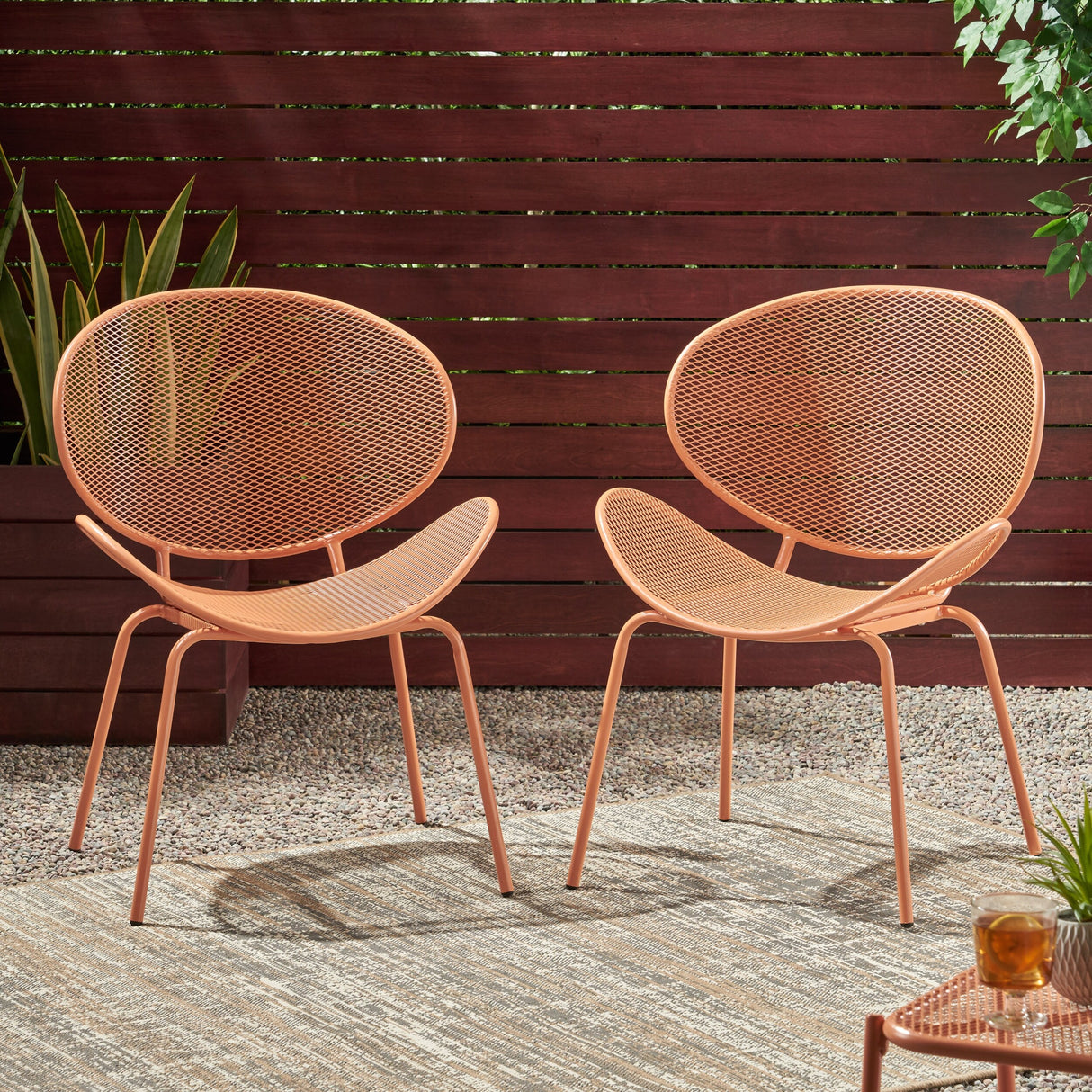 Elloree Outdoor Dining Chairs (Set of 2) by Christopher Knight Home