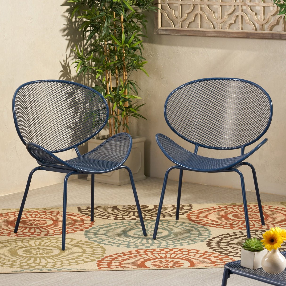Elloree Outdoor Dining Chairs (Set of 2) by Christopher Knight Home