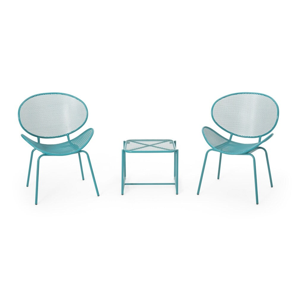 Elloree Outdoor Modern 2 Seater Chat Set by Christopher Knight Home