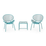 Elloree Outdoor Modern 2 Seater Chat Set by Christopher Knight Home