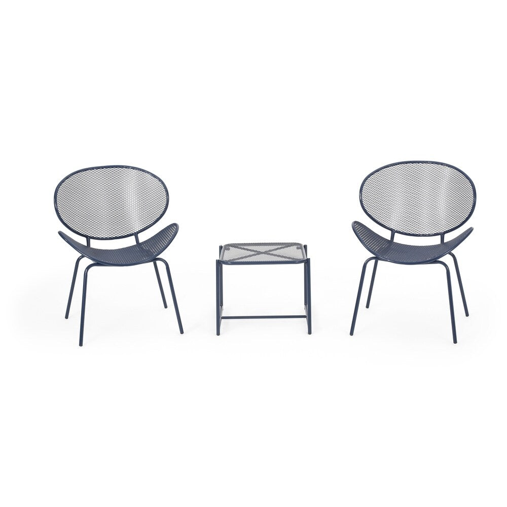 Elloree Outdoor Modern 2 Seater Chat Set by Christopher Knight Home