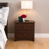 Ellsworth Espresso 2-drawer Nightstand