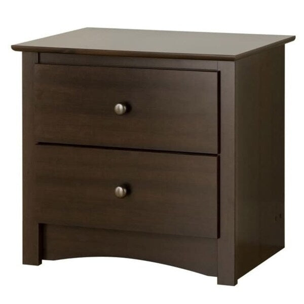 Ellsworth Espresso 2-drawer Nightstand