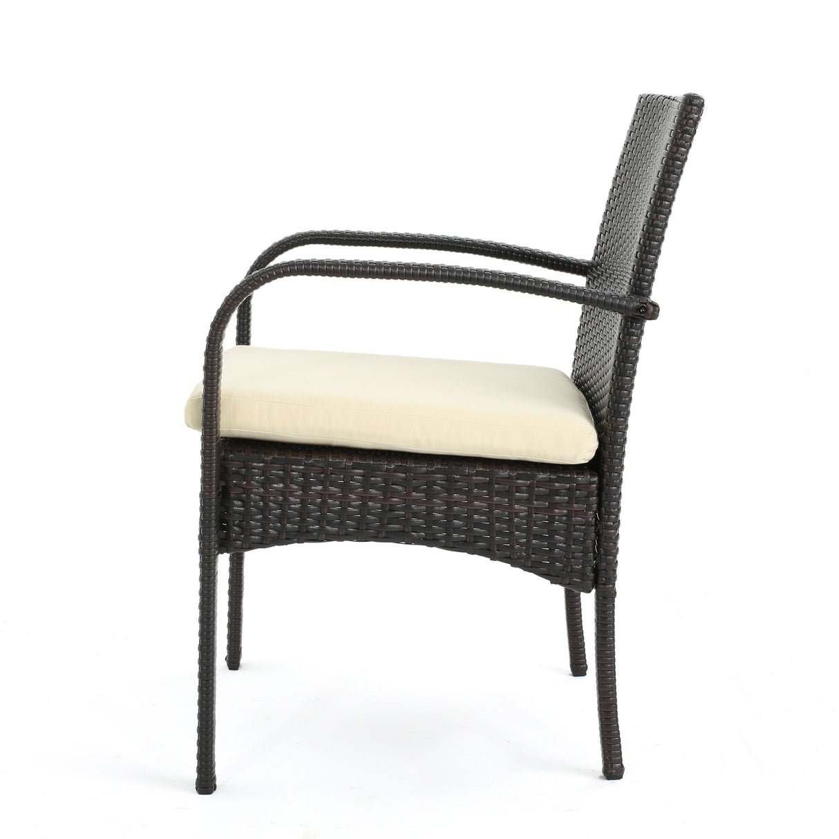 Elmar Outdoor 7 Piece Wood and Wicker Expandable Dining Set by Christopher Knight Home