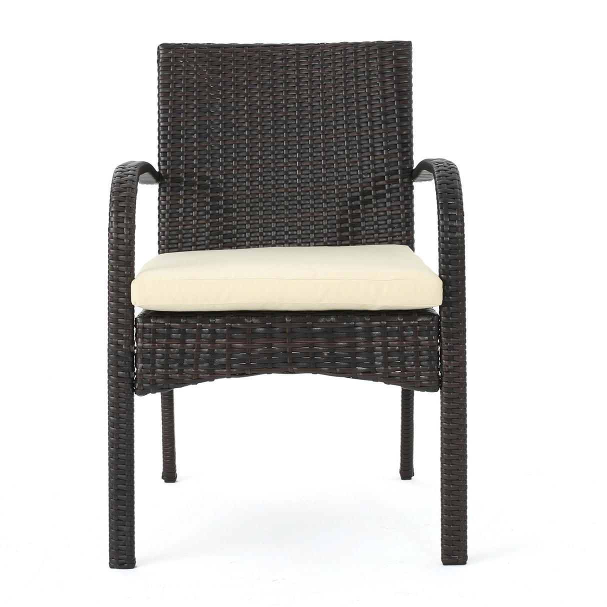 Elmar Outdoor 7 Piece Wood and Wicker Expandable Dining Set by Christopher Knight Home