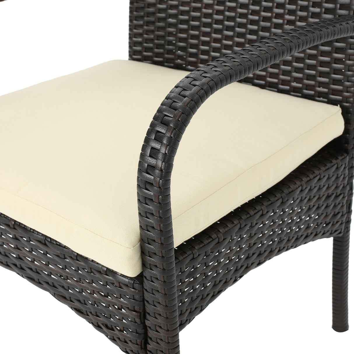 Elmar Outdoor 7 Piece Wood and Wicker Expandable Dining Set by Christopher Knight Home