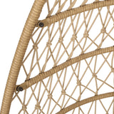 Elmcrest Outdoor Wicker and Rope Hanging Chair with Stand by Christopher Knight Home - 400 lb limit