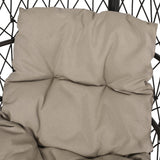 Elmcrest Outdoor Wicker and Rope Hanging Chair with Stand by Christopher Knight Home - 400 lb limit