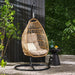 Elmcrest Outdoor Wicker and Rope Hanging Chair with Stand by Christopher Knight Home - 400 lb limit