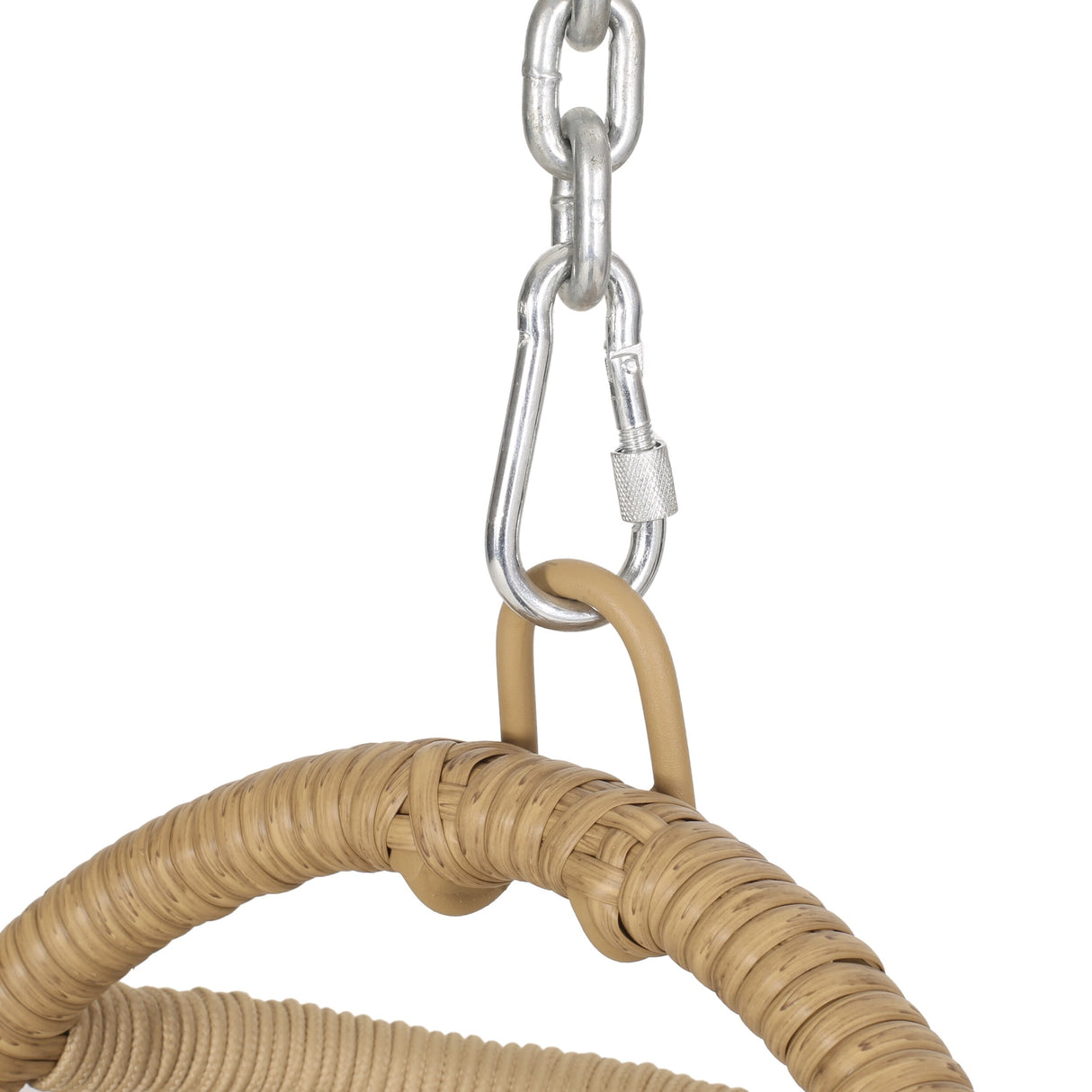 Elmcrest Outdoor Wicker and Rope Hanging Chair with Stand by Christopher Knight Home - 400 lb limit