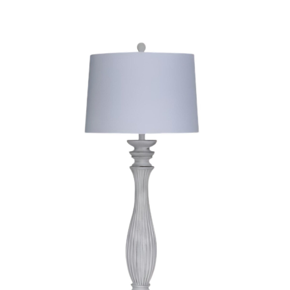 Lux Lighting 63'' Classic White Washed Coastal Floor Lamp - Classy Transitional - 3-Way Switch