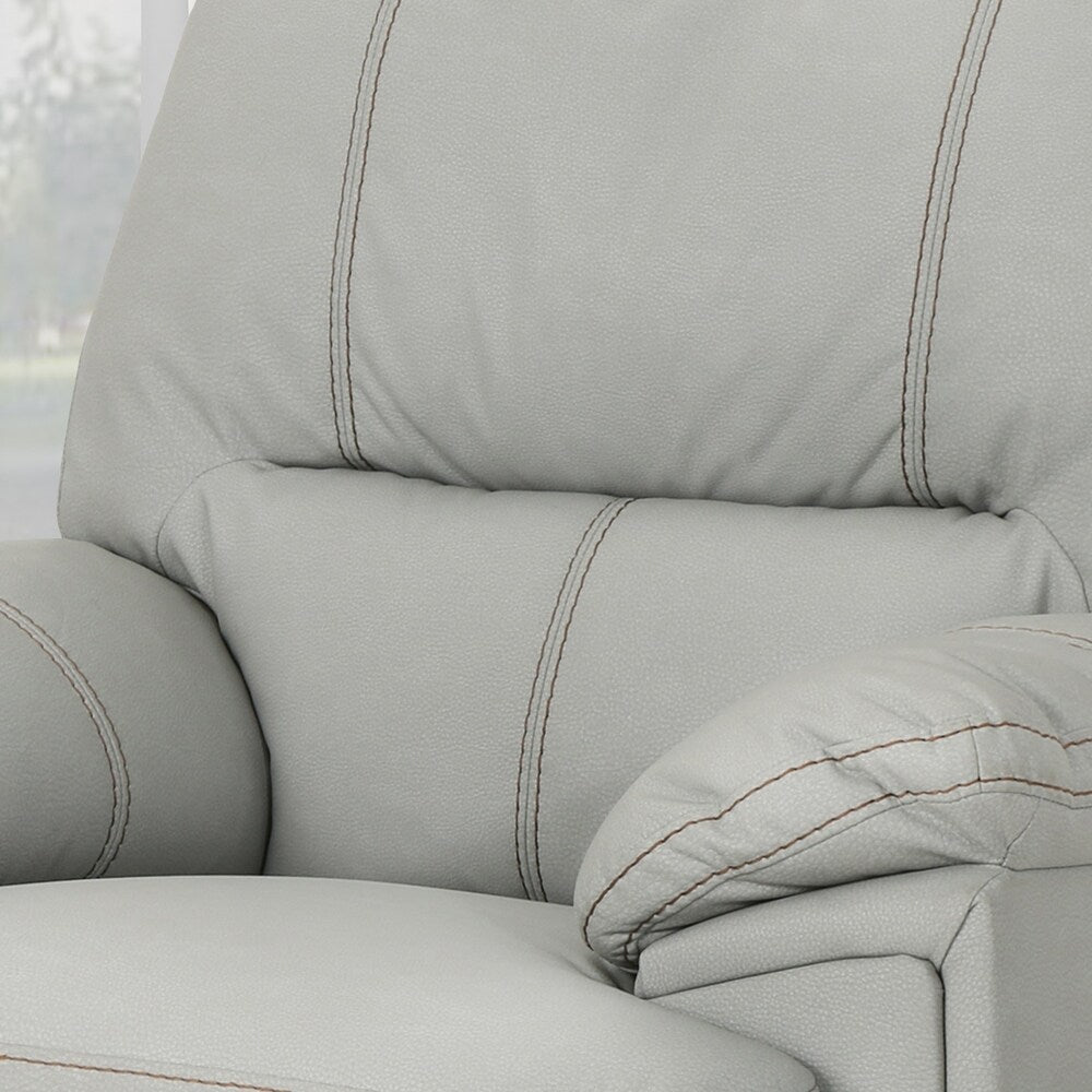 Elodie Bubba PU Faux Leather Swivel Power Recliner by Christopher Knight Home