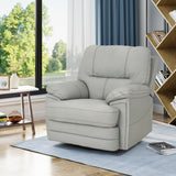 Elodie Faux Leather Swivel Power Glider Recliner by Christopher Knight Home