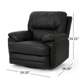 Elodie Bubba PU Faux Leather Swivel Power Recliner by Christopher Knight Home