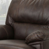 Elodie Bubba PU Faux Leather Swivel Power Recliner by Christopher Knight Home