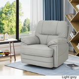 Elodie Bubba PU Faux Leather Swivel Power Recliner by Christopher Knight Home