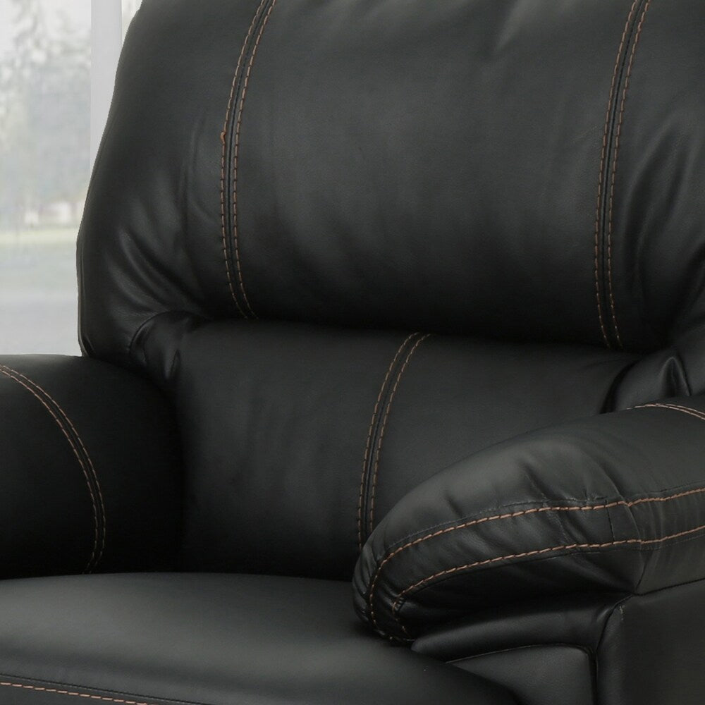 Elodie Bubba PU Faux Leather Swivel Power Recliner by Christopher Knight Home