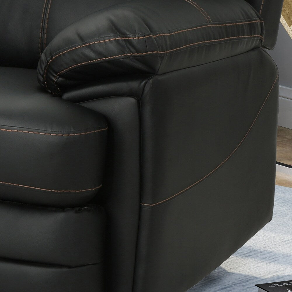 Elodie Bubba PU Faux Leather Swivel Power Recliner by Christopher Knight Home
