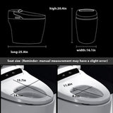 Elongated One Piece Smart Toilet