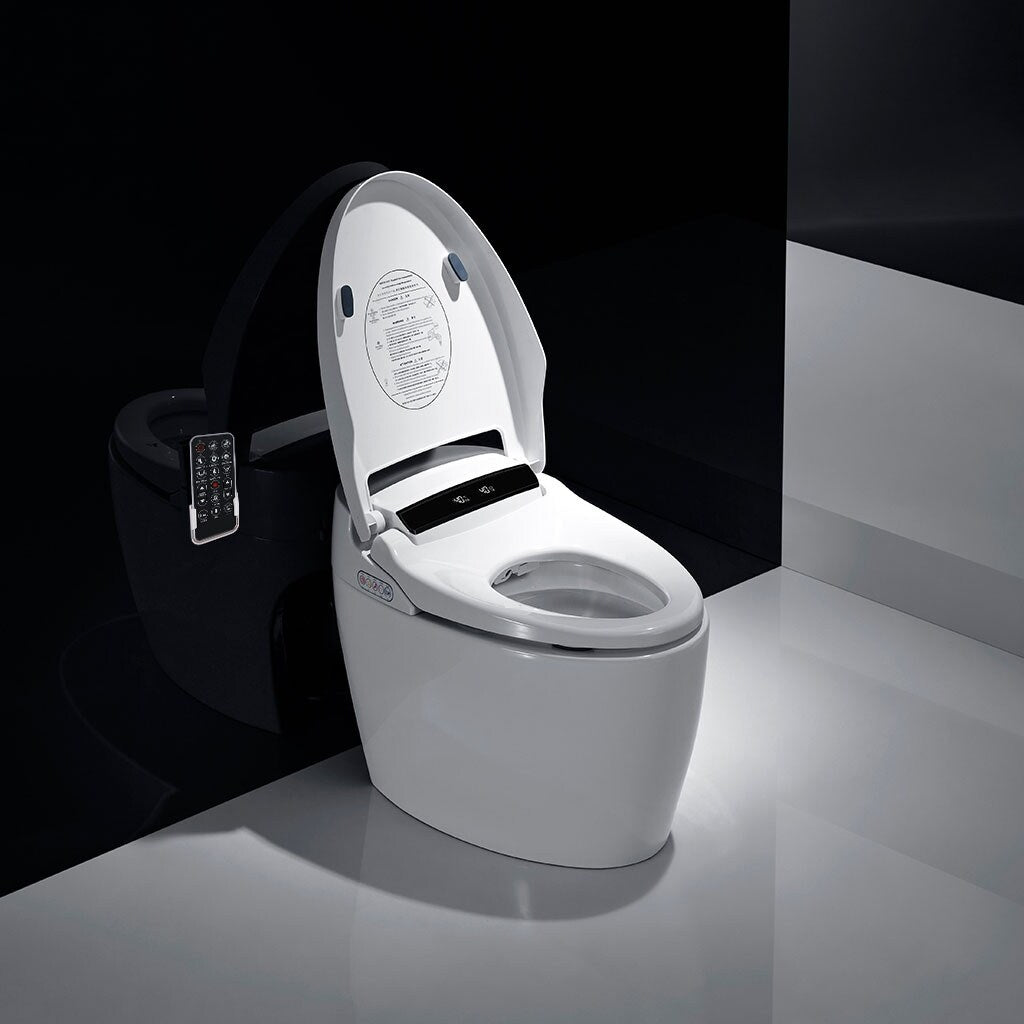 Elongated One Piece Smart Toilet