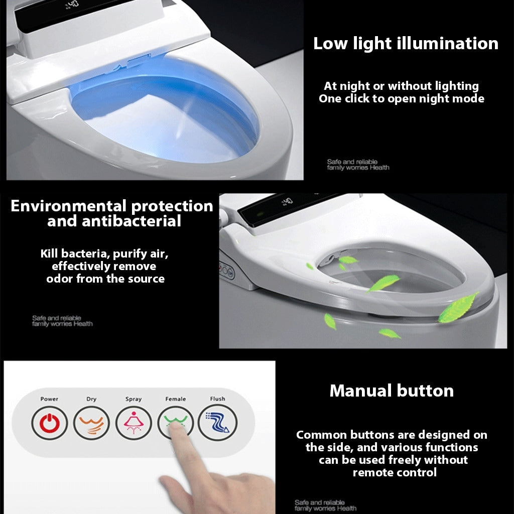Elongated One Piece Smart Toilet