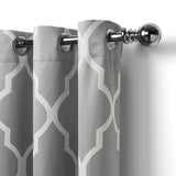 Elrene Emery Blackout Room Darkening Grommet Linen Curtain Panel