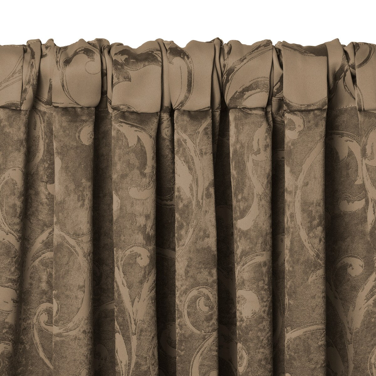 Elrene Mia Jacquard Blackout Scallop Window Valance - 52" w x 19" l