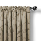 Elrene Mia Jacquard Blackout Scallop Window Valance - 52" w x 19" l