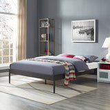 Elsie Fabric Bed Frame in Brown