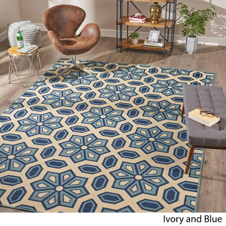 Elvina Indoor Geometric Area Rug by Christopher Knight Home - 7'10 x 10'10