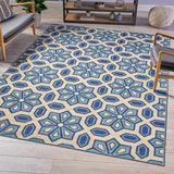 Elvina Indoor Geometric Area Rug by Christopher Knight Home - 7'10 x 10'10