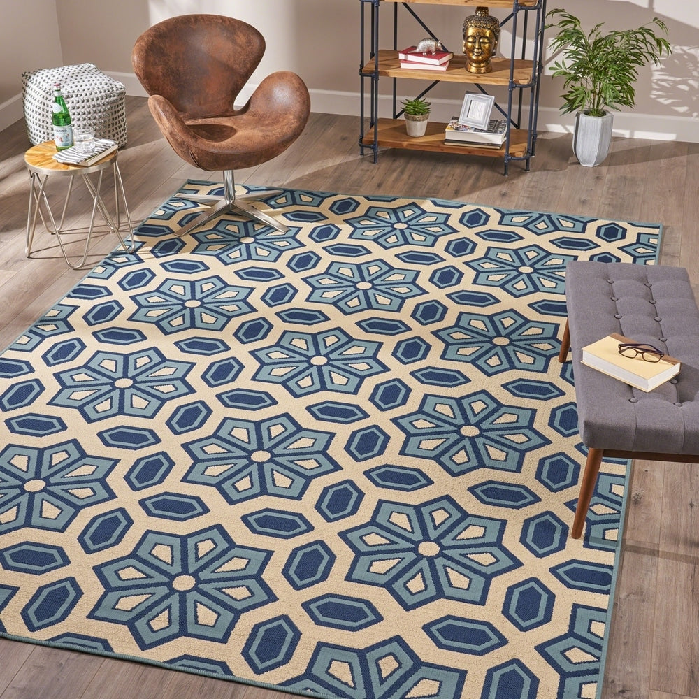 Elvina Indoor Geometric Area Rug by Christopher Knight Home - 7'10 x 10'10
