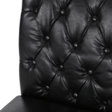 Elwood Tufted Rolltop Dining Chairs (Set of 4) by Christopher Knight Home